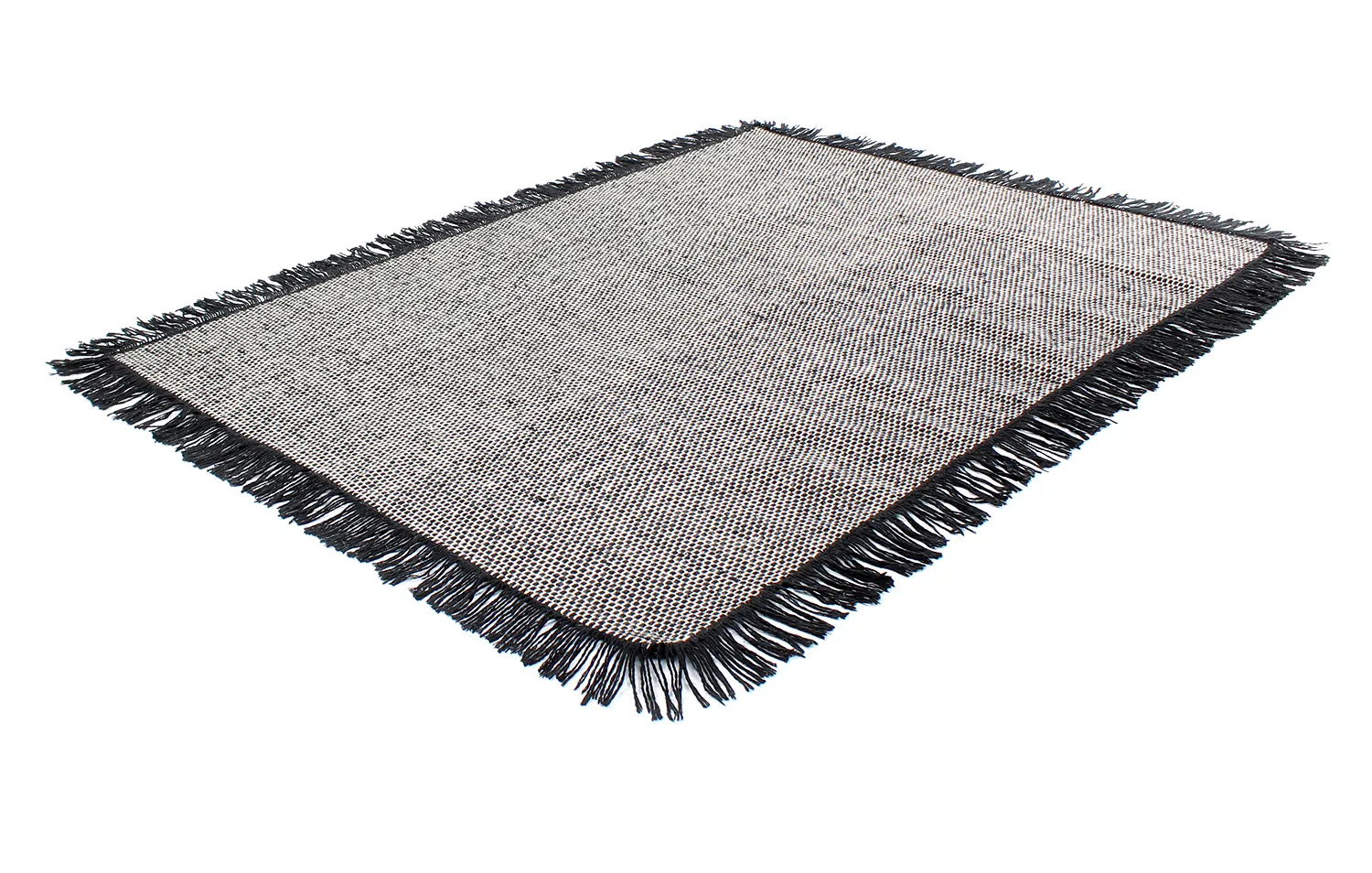 Wollen-vloerkleed - Pike (zwart)