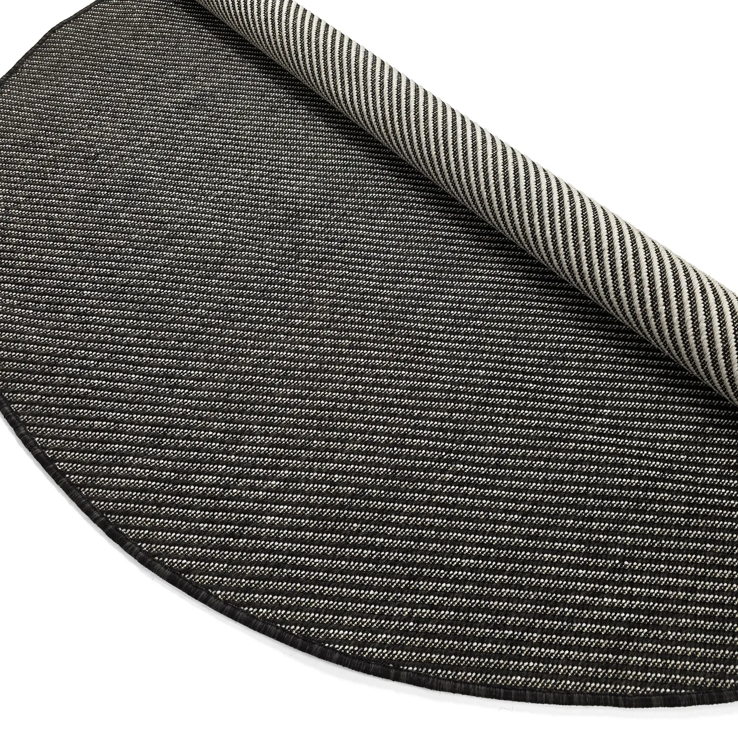 Rond vloerkleed - Indoor/Outdoor Bennett (zwart)