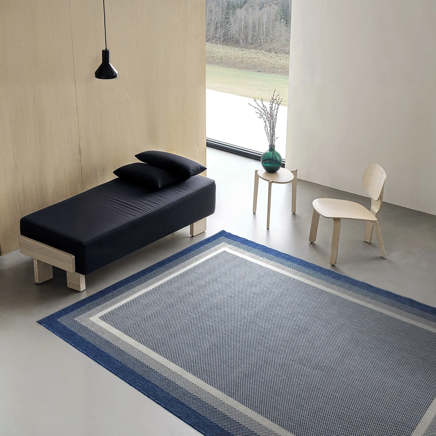 Vloerkleden voor binnen en buiten - Mason (blauw)