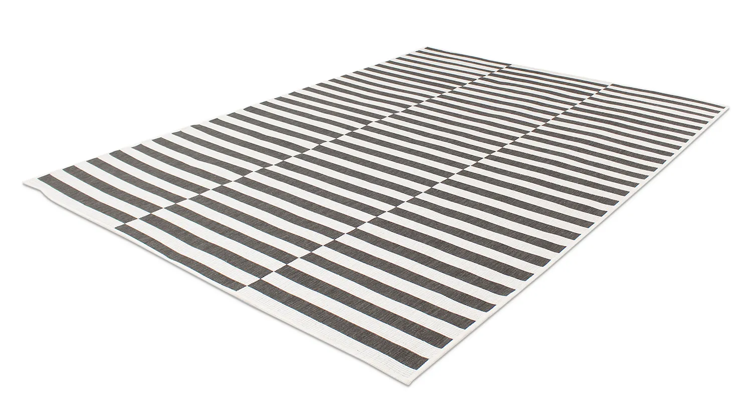 Vloerkleden voor binnen en buiten - Roscoe (zwart)