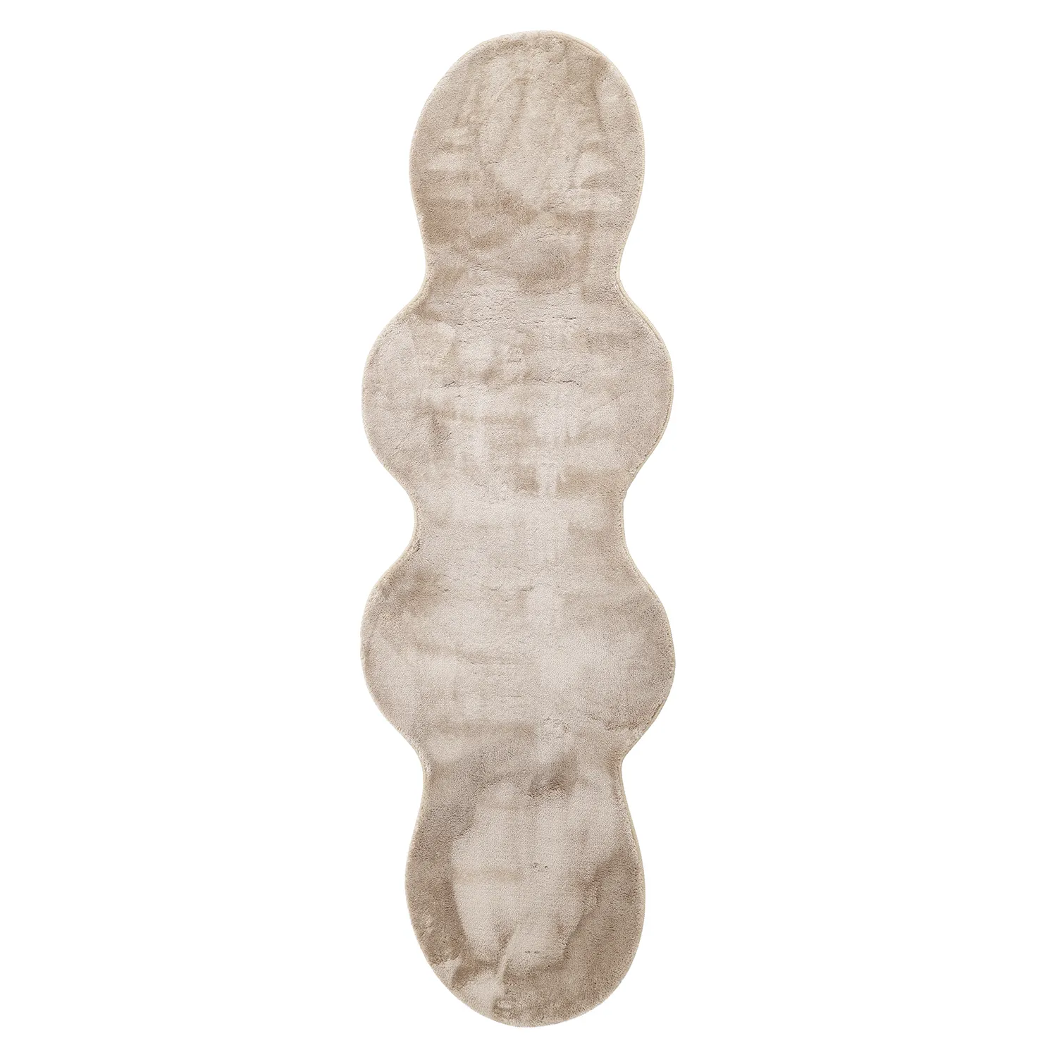 Golvend Loper Vloerkleed - Aranga Super Soft Fur (bruin)