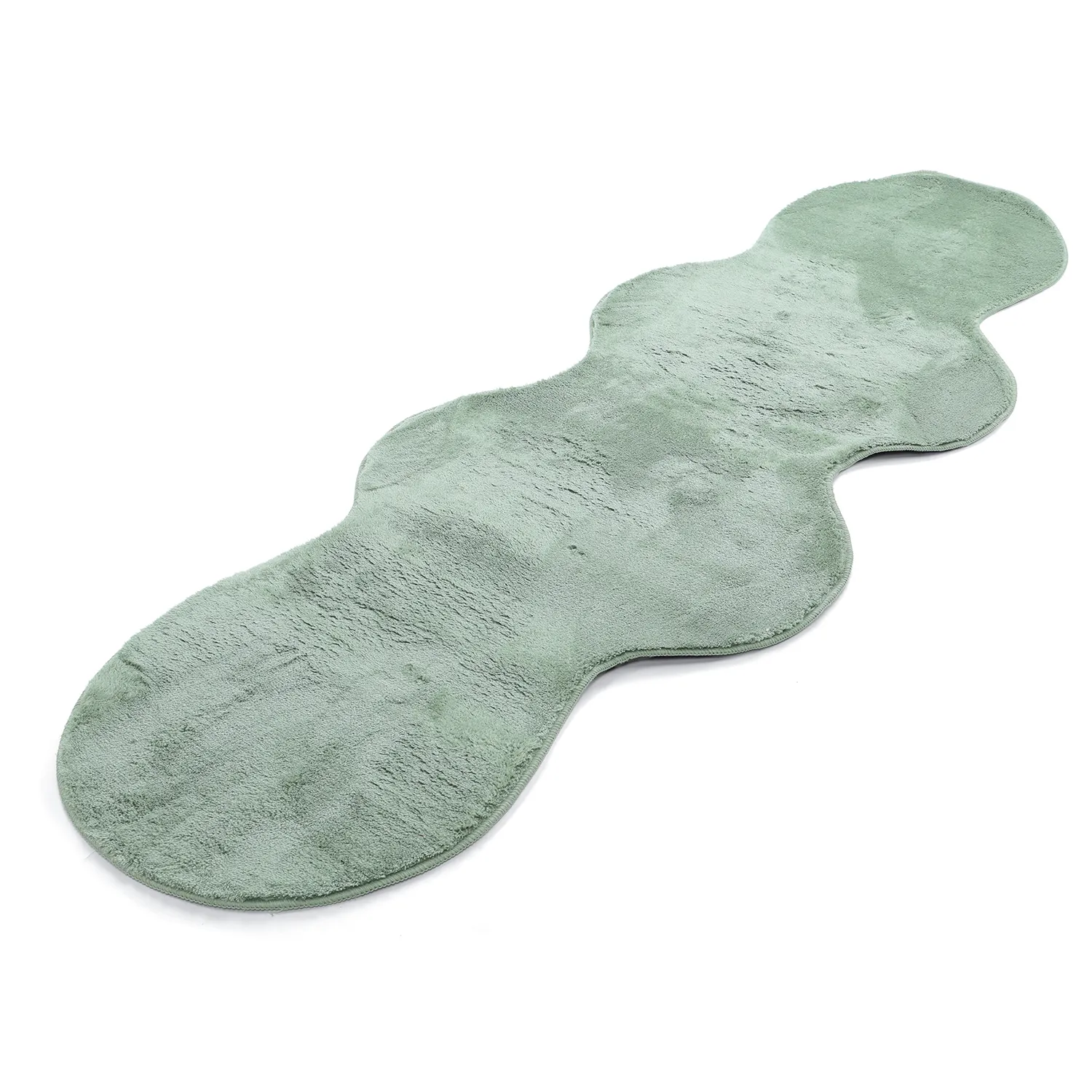 Golvend Loper Vloerkleed - Aranga Super Soft Fur (groente)