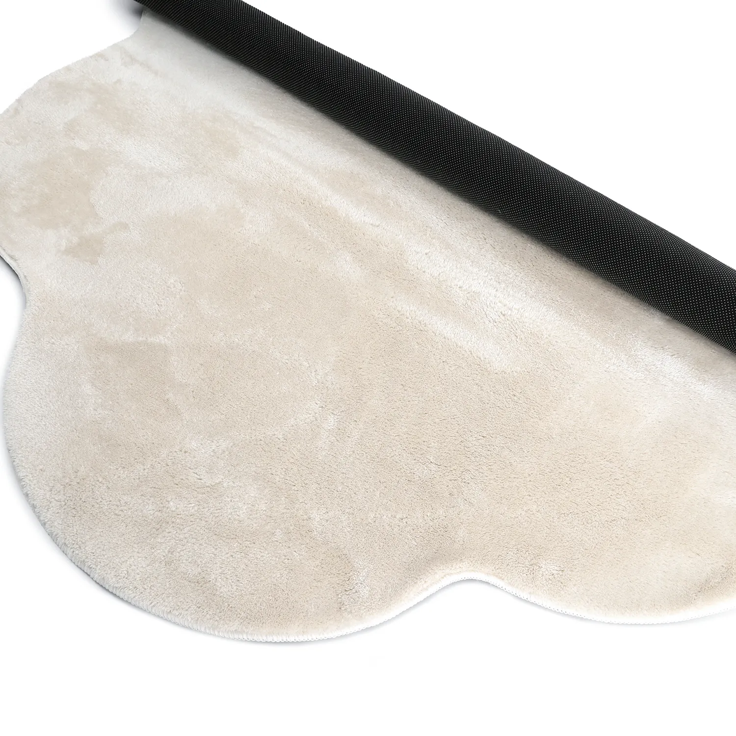 Rond Golvend Vloerkleed - Aranga Super Soft Fur (beige)