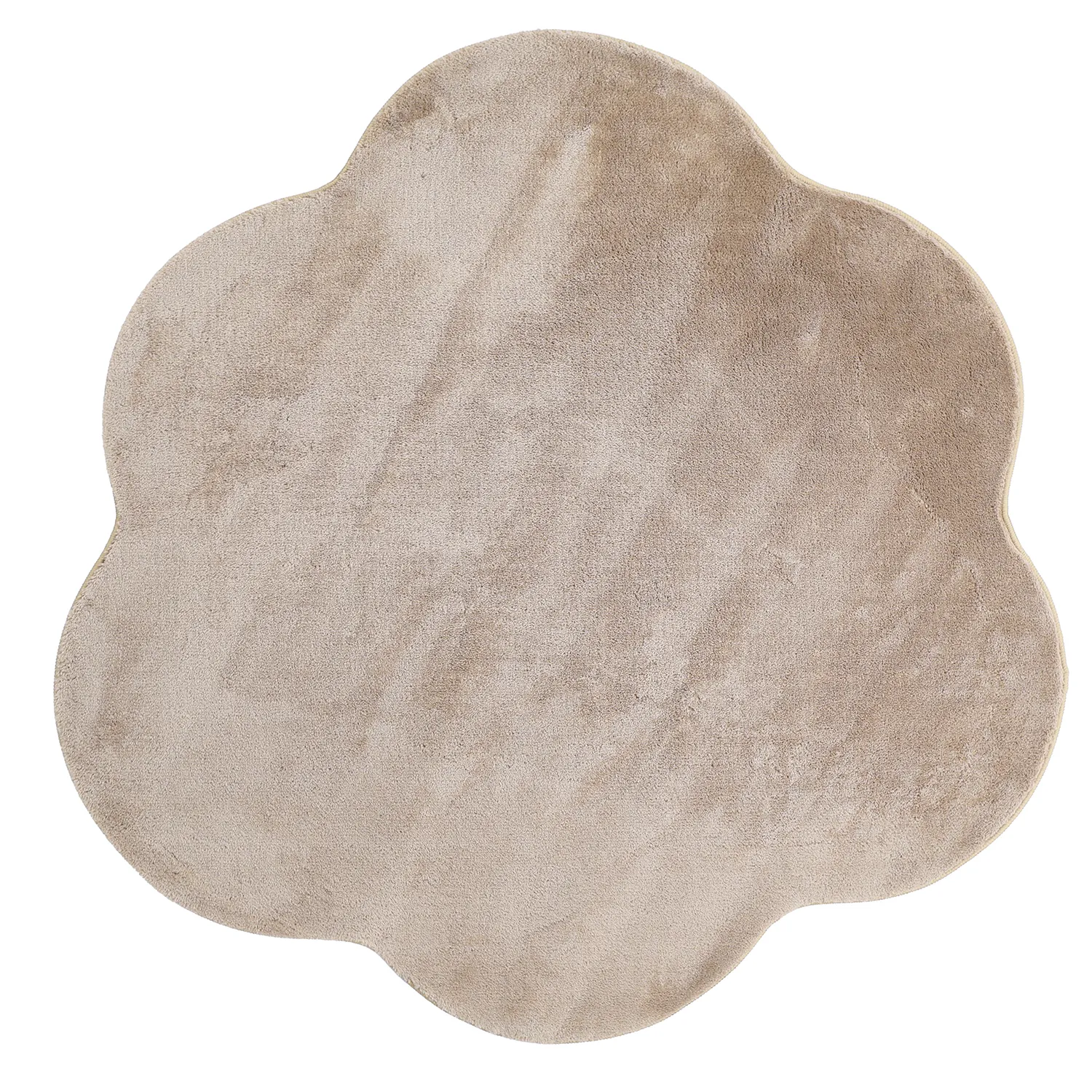 Rond Golvend Vloerkleed - Aranga Super Soft Fur (bruin)