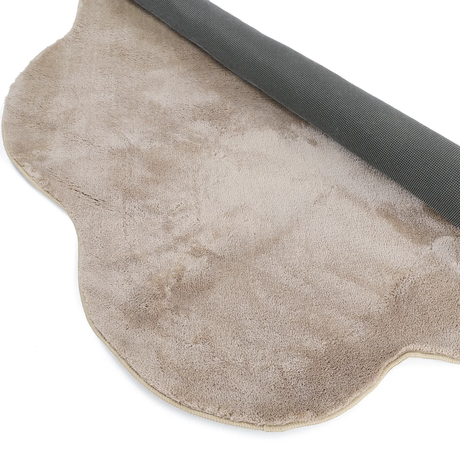 Rond Golvend Vloerkleed - Aranga Super Soft Fur (bruin)