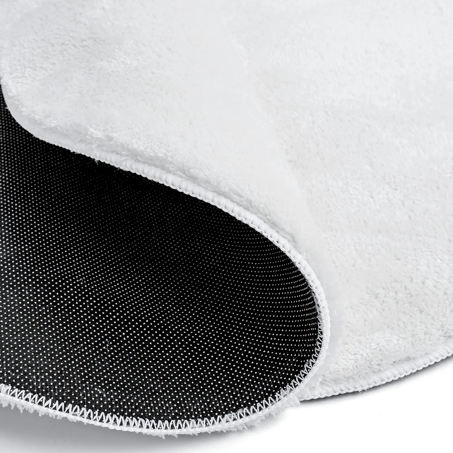 Rond Golvend Vloerkleed - Aranga Super Soft Fur (wit)