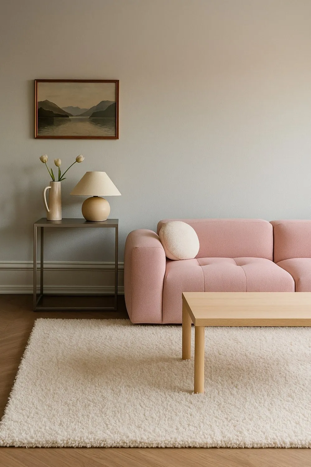 Hoogpolig vloerkleed - Antuco (wit)