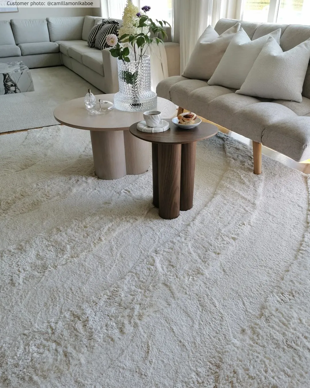 Hoogpolig vloerkleed - Vienne (offwhite)