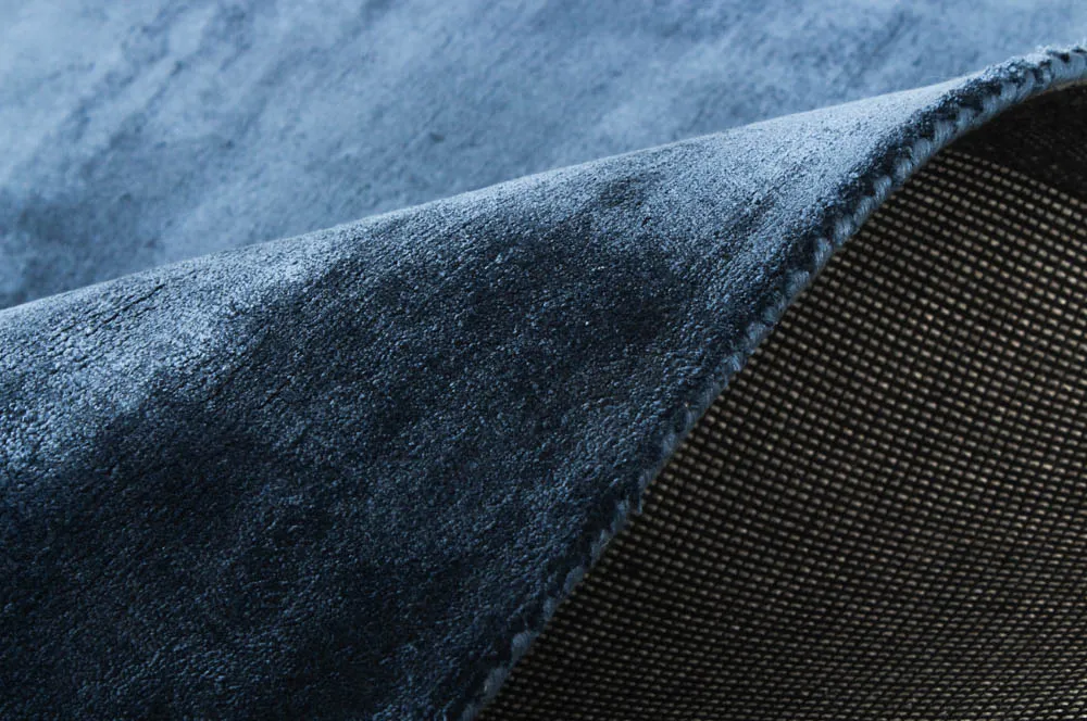Viscose-vloerkleed - Jodhpur Special Luxury Edition (blauw)