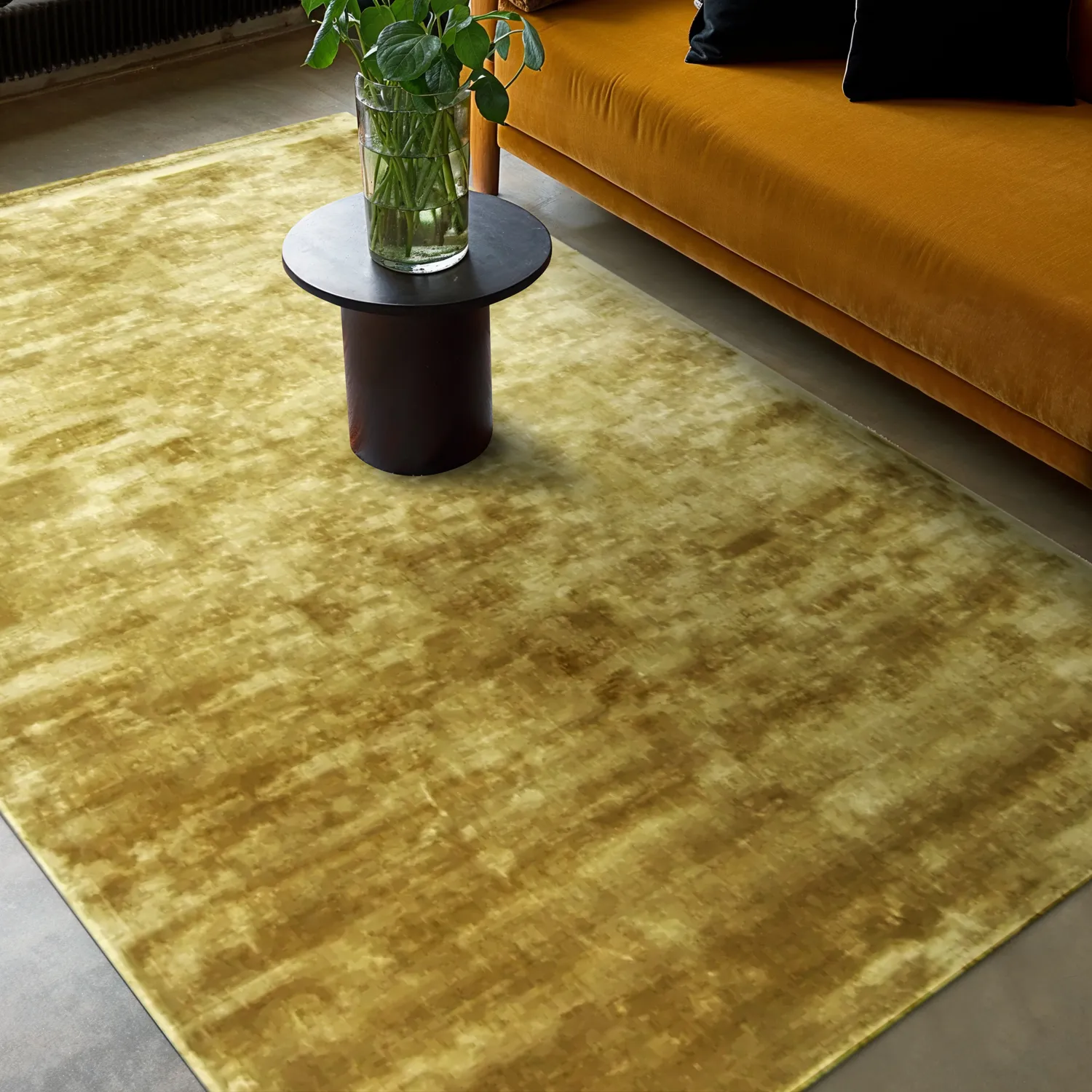 Viscose-vloerkleed - Jodhpur Special Luxury Edition (gold)