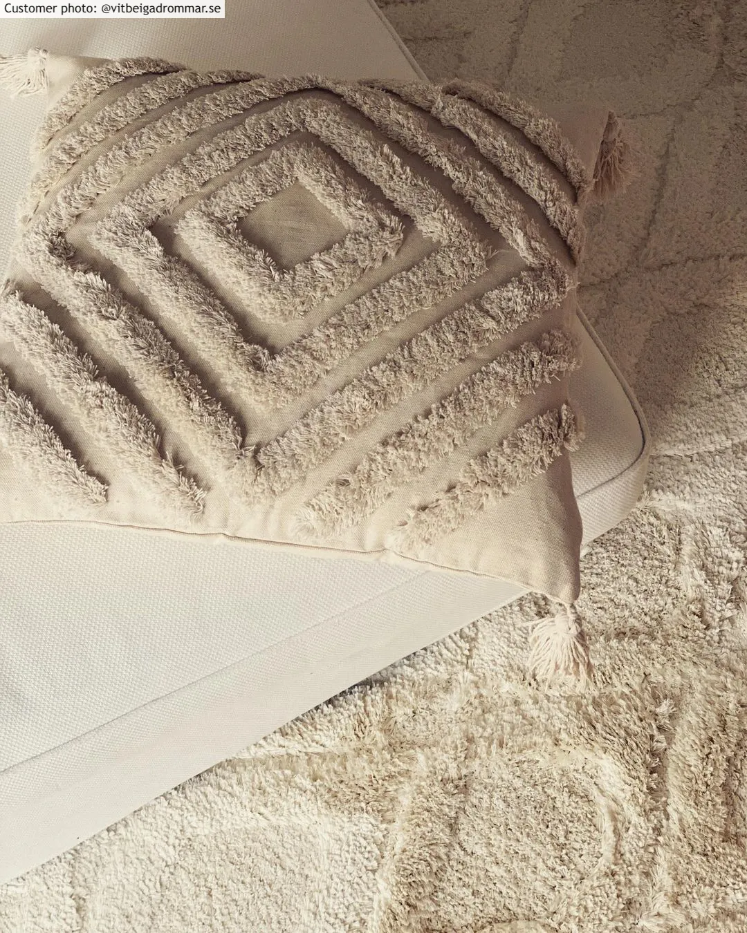 Hoogpolig vloerkleed - Everett (offwhite)