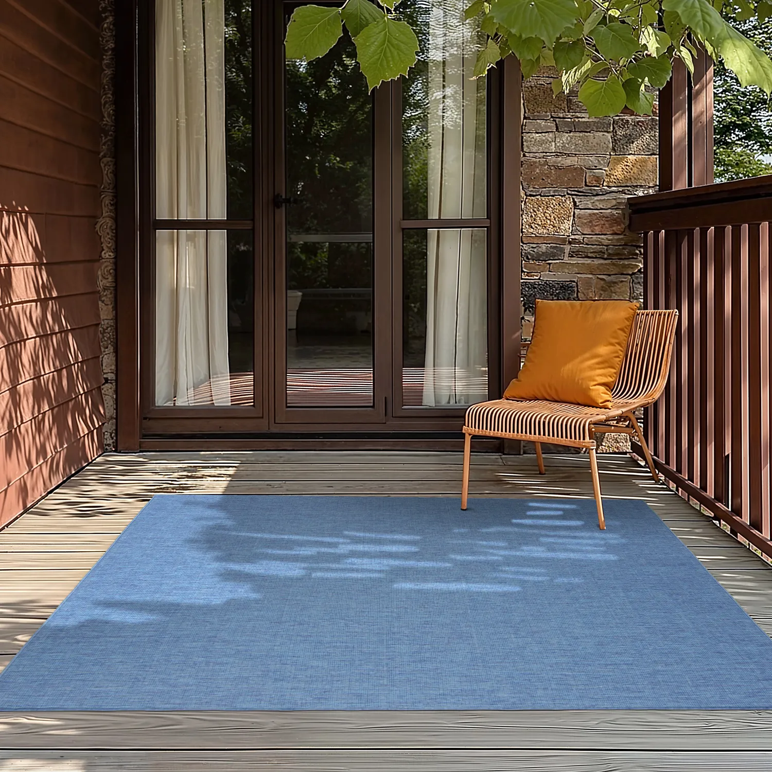 Vloerkleden voor binnen en buiten - Monsanto (blauw)