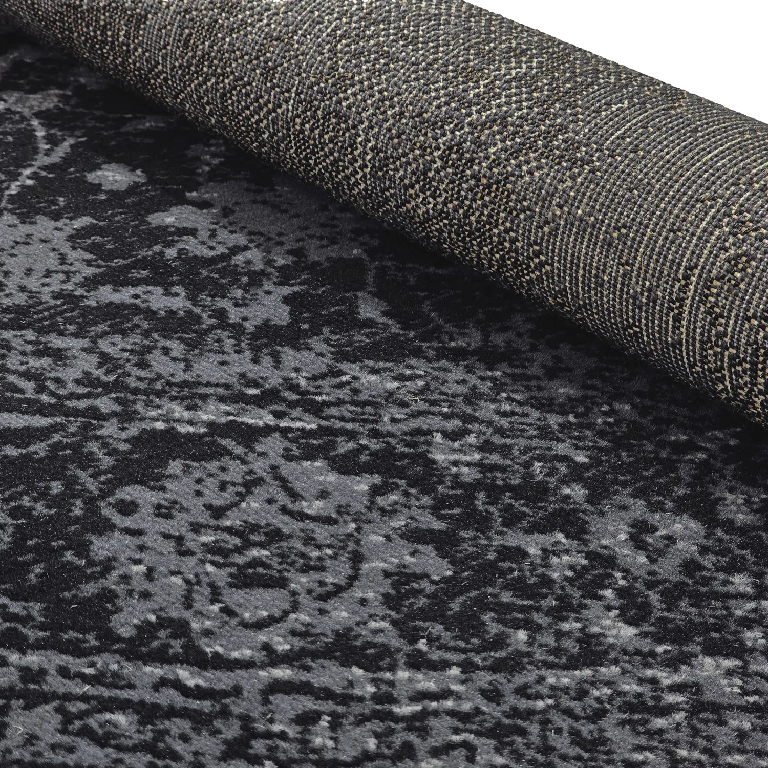 Rond vloerkleed - Peking Majestic (zwart)