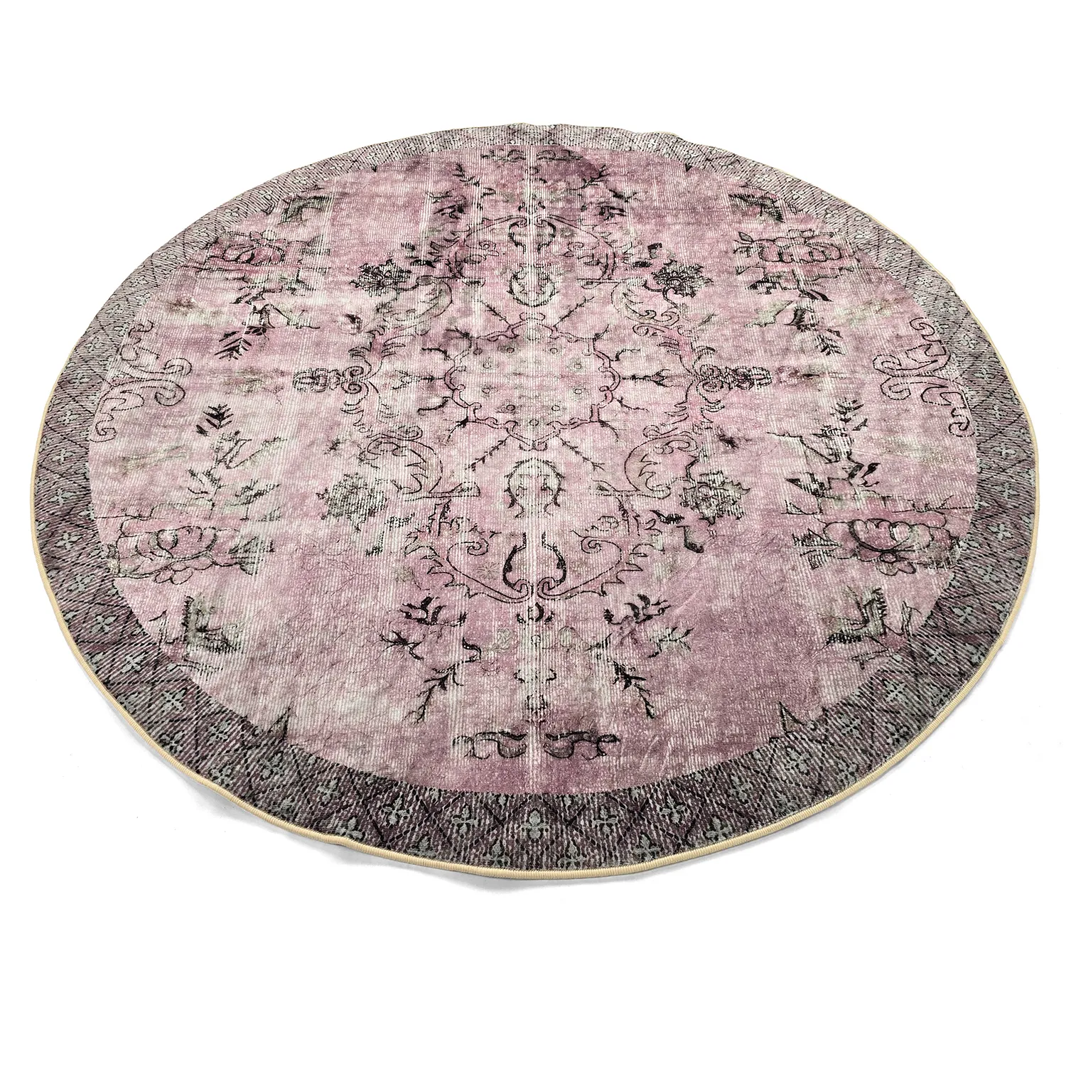 Rond vloerkleed - Rosalie (roze)