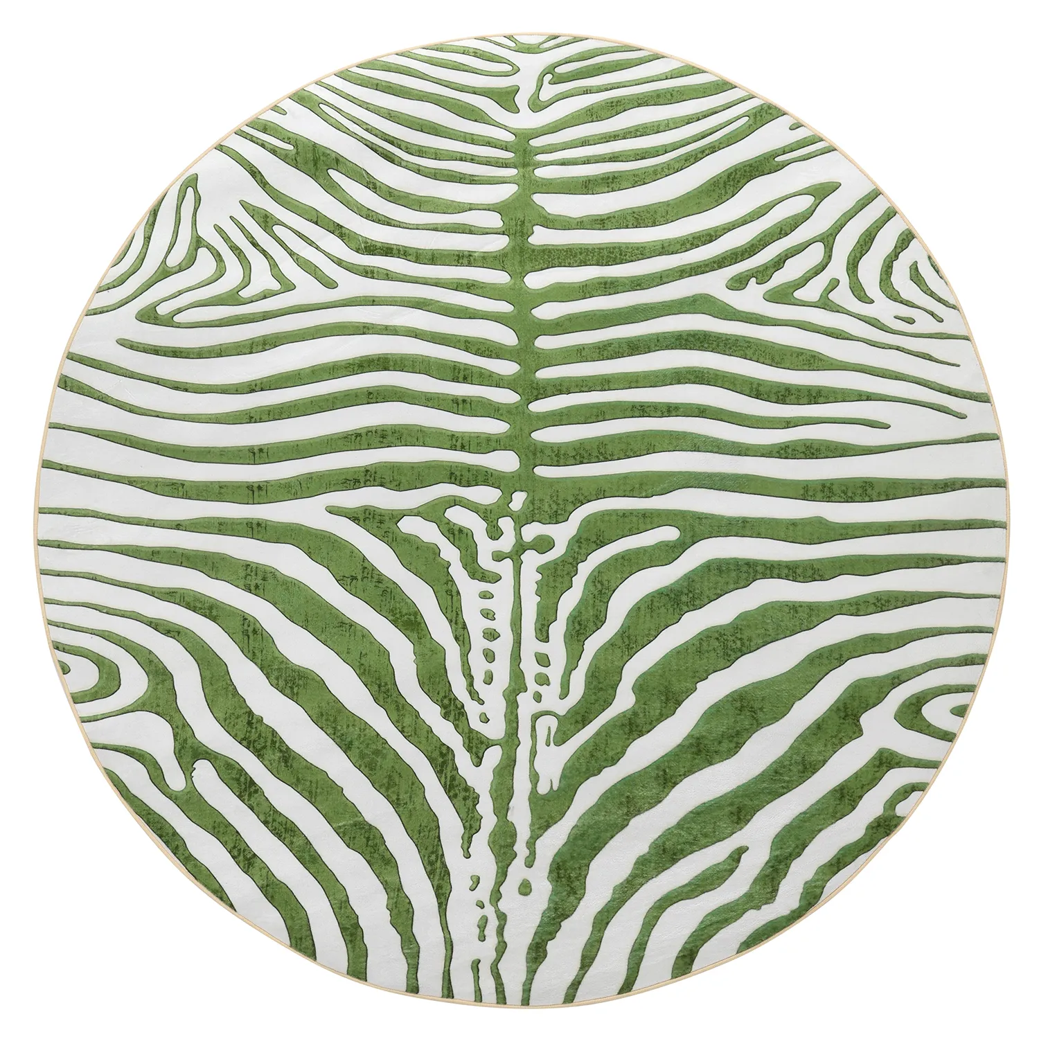 Rond vloerkleed - Zebra (groente)