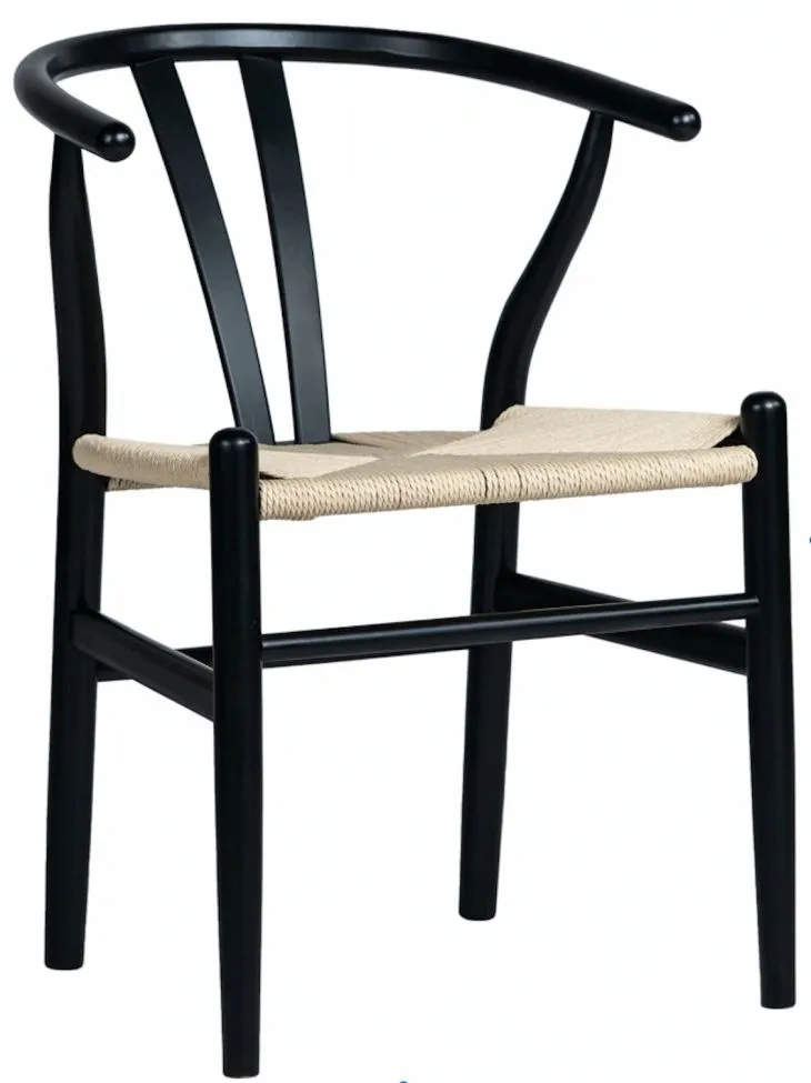 Stoel - Alta (zwart/beige) - 2 stuks