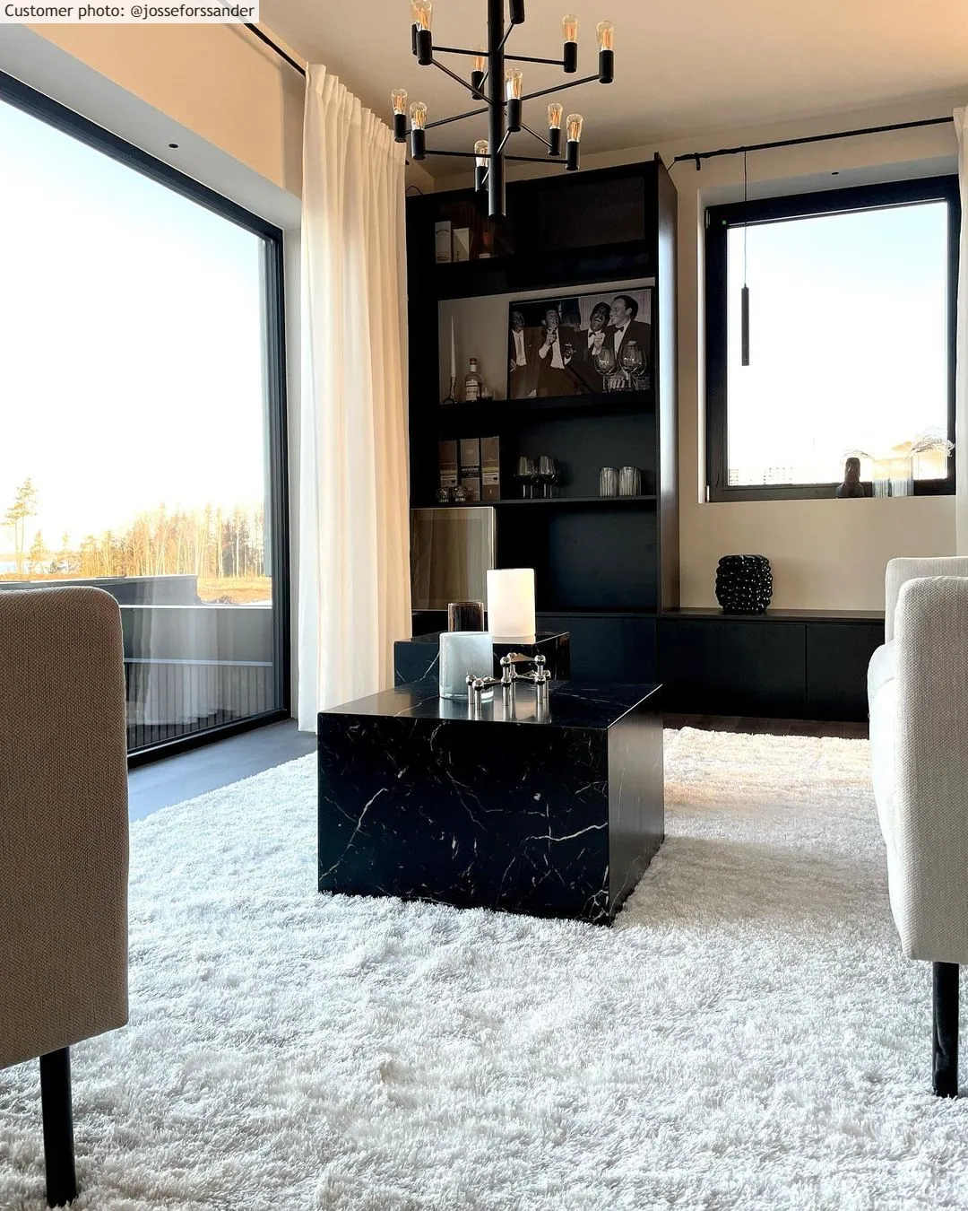 Hoogpolig vloerkleed - Cosy (wit)