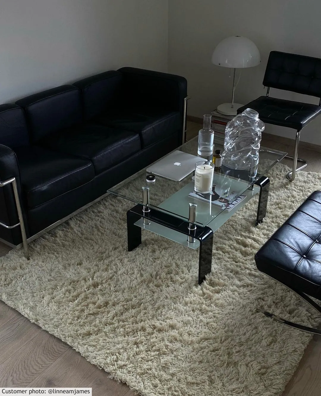 Wollen-vloerkleed - Aliste Wool Shaggy (alabaster gleam)