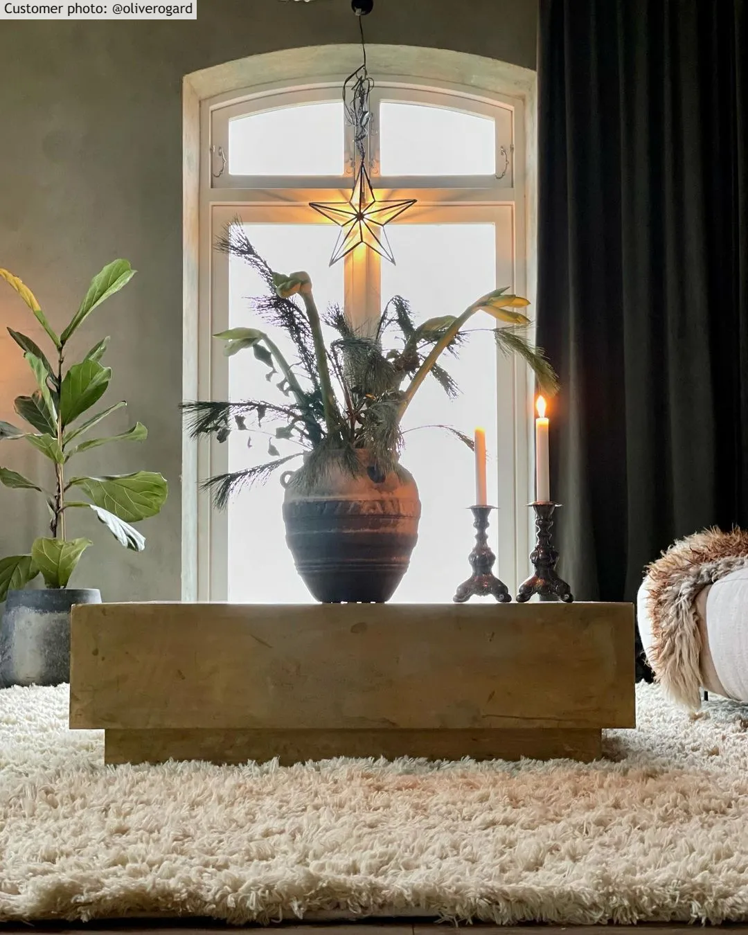 Wollen-vloerkleed - Aliste Wool Shaggy (alabaster gleam)