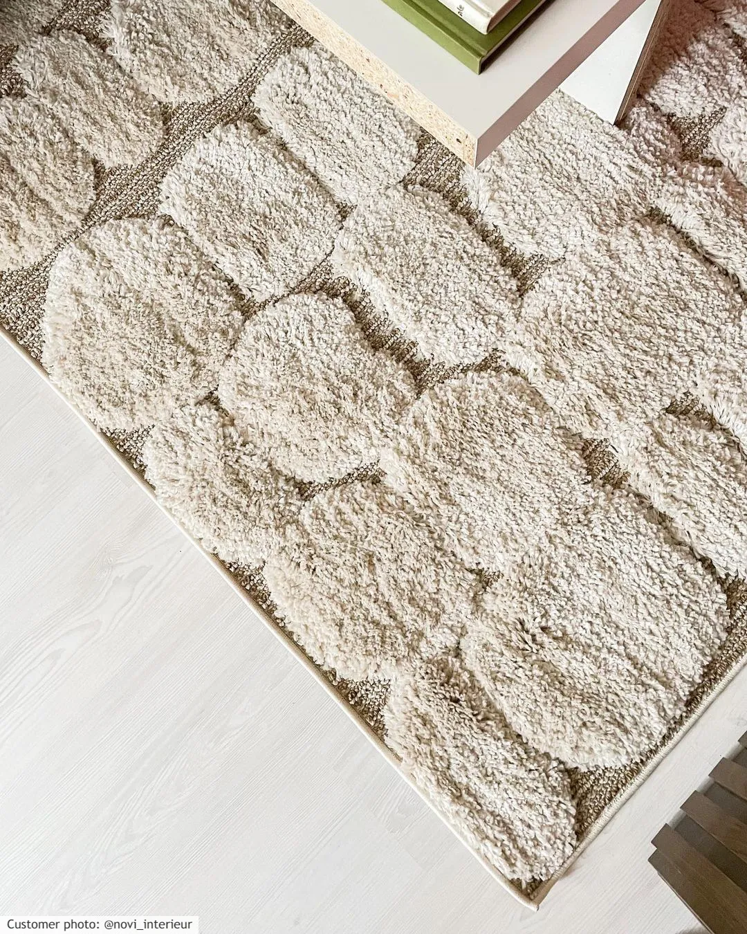 Hoogpolig vloerkleed - Fondi (beige)